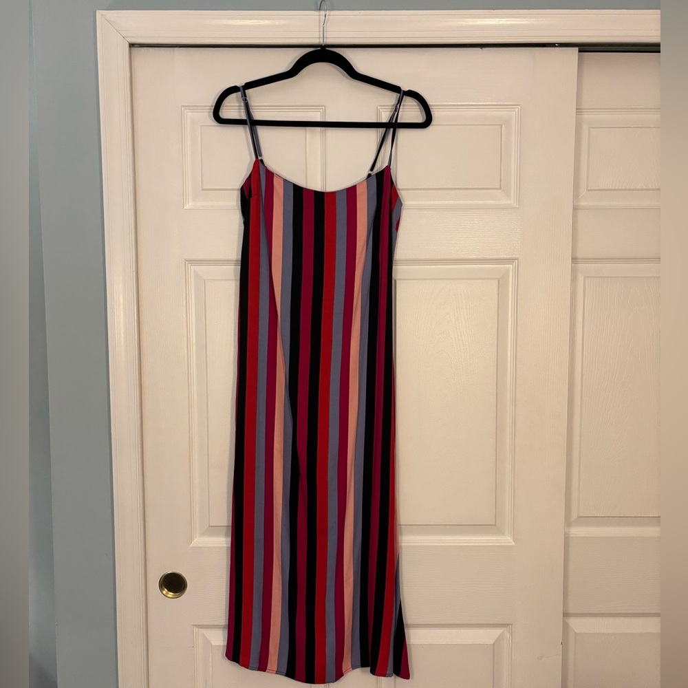 Reformation Multicolor Striped Midi Dress